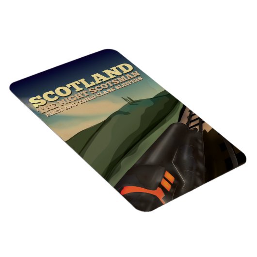 Scotland Locomotive Travel Poster Magneet (Rechterzijde)