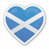 Scotland Love Flag Sticker (Voorkant)