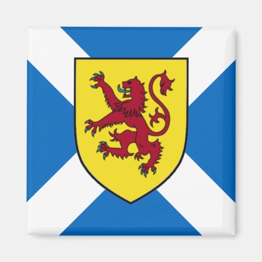Scotland Magnet - Cross & Lion (Voorkant)