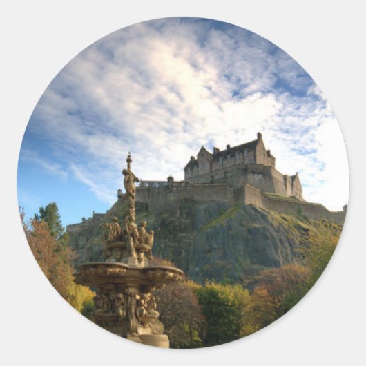 SCOTLAND: Majestic Scotland sticker. Ronde Sticker (Voorkant)