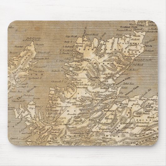 Scotland Map door Arrowsmith Muismat (Voorkant)