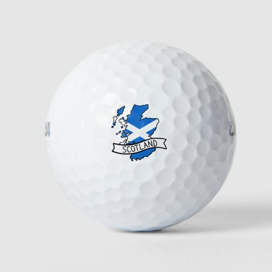 Scotland Map Golfballen (Voorkant)