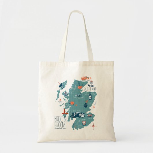 Scotland Map Tote Bag (Voorkant)