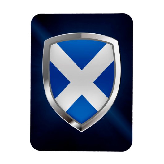 Scotland Metallic Emblem Magneet (Verticaal)