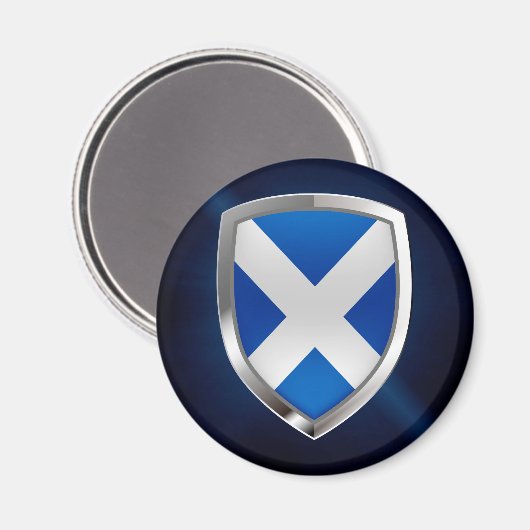 Scotland Metallic Emblem Magneet (Voorkant / Achterkant)