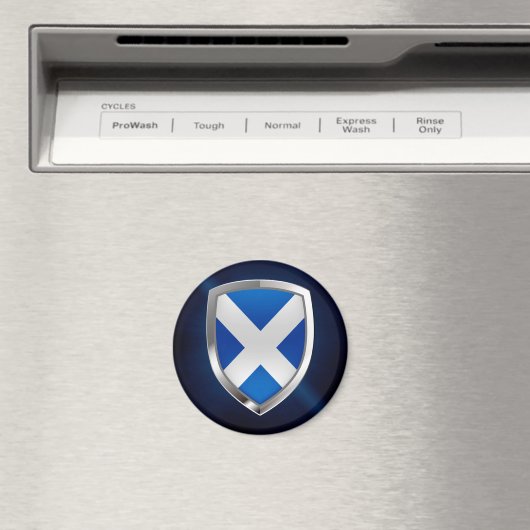 Scotland Metallic Emblem Magneet (Insitu (Vaatwasser))