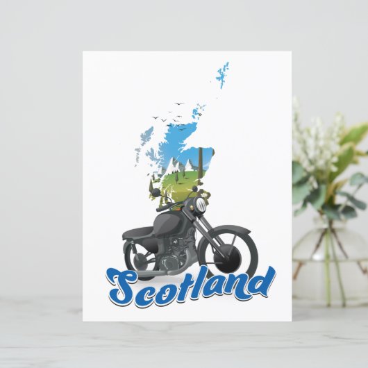 Scotland Motorcycle map reisposer (Staand voorkant)