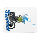 Scotland Motorcycle map reisposer Magneet (Horizontaal)