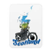 Scotland Motorcycle map reisposer Magneet (Verticaal)