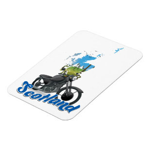 Scotland Motorcycle map reisposer Magneet