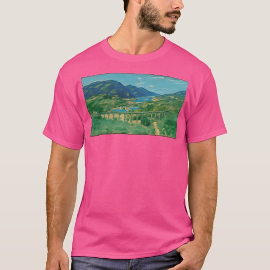 Scotland Mountains Actief T-shirt (Voorkant)