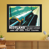 Scotland Night Express Train Canvas Afdruk (Insitu (Woonkamer))