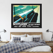 Scotland Night Express Train Canvas Afdruk (Insitu (Slaapkamer))