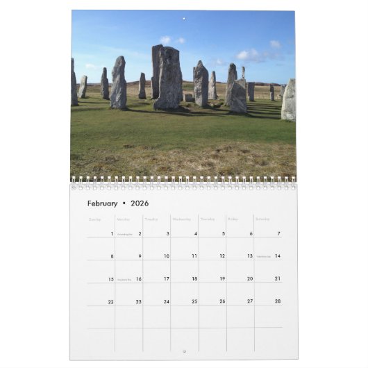 Scotland Outer Hebrides Kalender (Feb 2026)