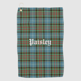 Scotland Paisley District Tartan Gepersonaliseerd Golfhanddoek