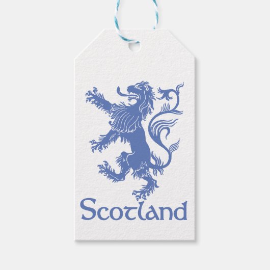 Scotland Rampant Lion Label, Schots erfgoed Cadeaulabel (Voorkant)