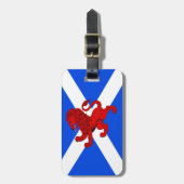 Scotland Rampant lion/Saint Andrew's vlag embleem Bagagelabel (Voorkant verticaal)