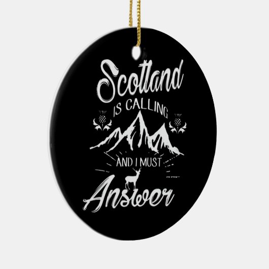 SCOTLAND ROEPT OP KERAMISCH ORNAMENT (Rechts)