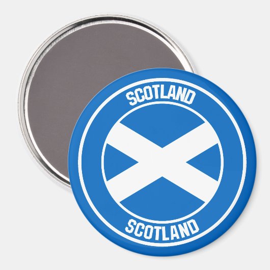Scotland Round Emblem Magneet (Voorkant / Achterkant)