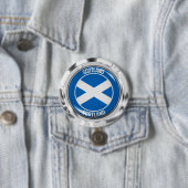 Scotland Round Emblem Ronde Button 7,6 Cm (In situ)