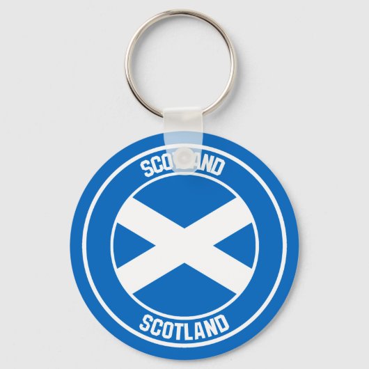 Scotland Round Emblem Sleutelhanger (Voorkant)