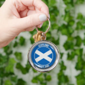 Scotland Round Emblem Sleutelhanger (Hand)