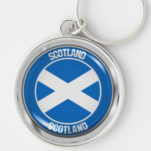 Scotland Round Emblem Sleutelhanger