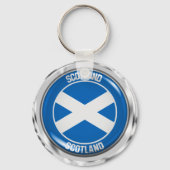 Scotland Round Emblem Sleutelhanger (Voorkant)