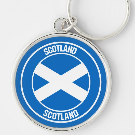 Scotland Round Emblem Sleutelhanger (Voorkant)