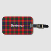 Scotland Roxburgh District Tartan Gepersonaliseerd Bagagelabel (Voorkant (horizontaal))