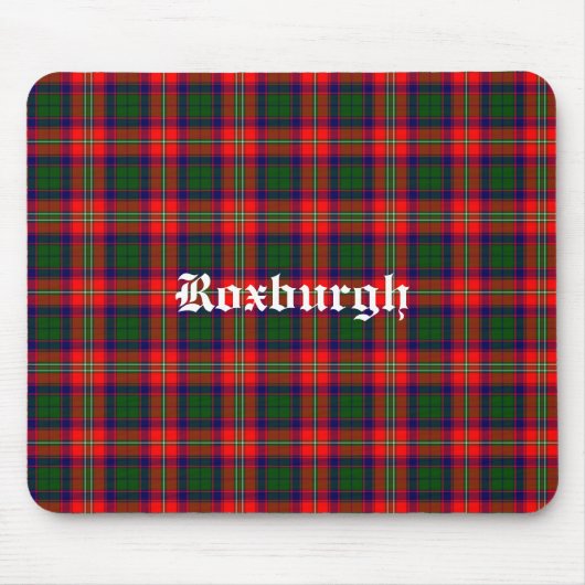 Scotland Roxburgh District Tartan Gepersonaliseerd Muismat (Voorkant)