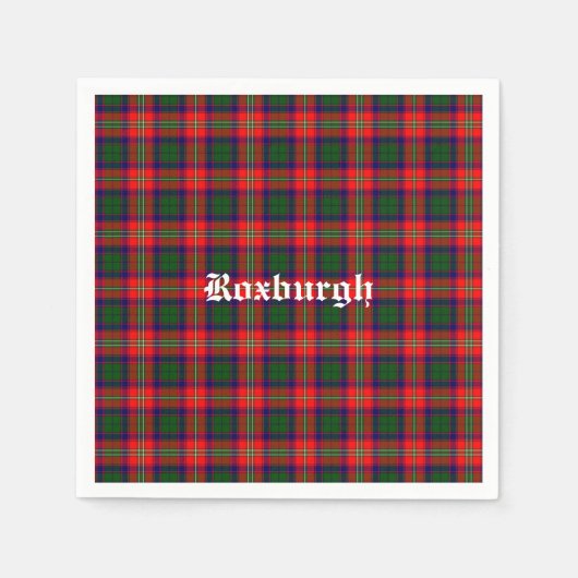Scotland Roxburgh District Tartan Gepersonaliseerd Servet (Voorkant)