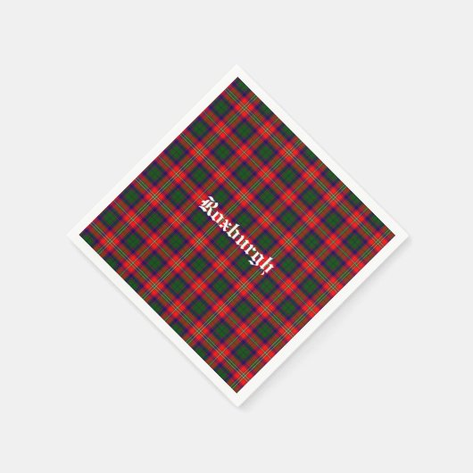 Scotland Roxburgh District Tartan Gepersonaliseerd Servet (Hoek)