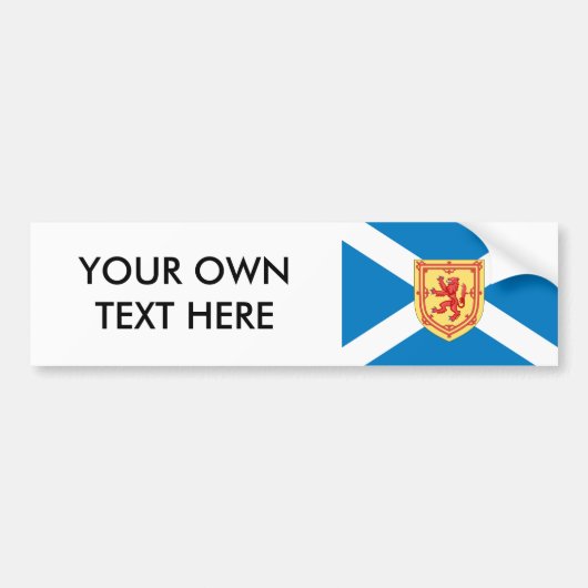 Scotland Royal Arms Flag Pattern Bumpersticker (Voorkant)