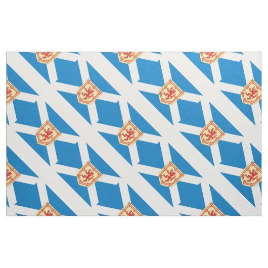 Scotland Royal Arms Flag Pattern Stof (Yard (91,4 cm))