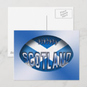 Scotland Rugby Ball Briefkaart (Voorkant / Achterkant)