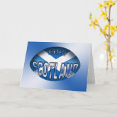 Scotland Rugby Ball Kaart (Gele Bloem)
