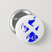 Scotland Saltire Map Ronde Button 5,7 Cm (Voorkant /achterkant)