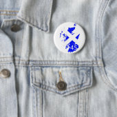 Scotland Saltire Map Ronde Button 5,7 Cm (In situ)