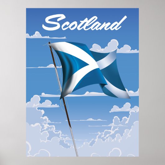 Scotland Saltire Poster (Voorkant)