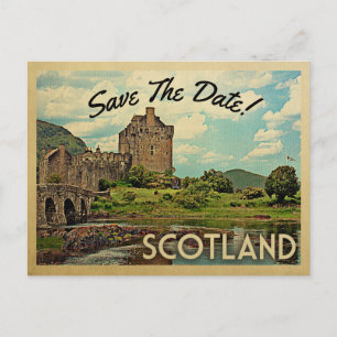 Scotland Save the Date Eilean Donan Castle Aankondigingskaart