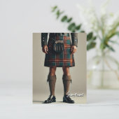 Scotland Scottish Kilt Briefkaart (Staand voorkant)