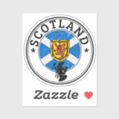 Scotland Seal Sticker Ronde Vlag Voor Laptop Boek. (Vel)