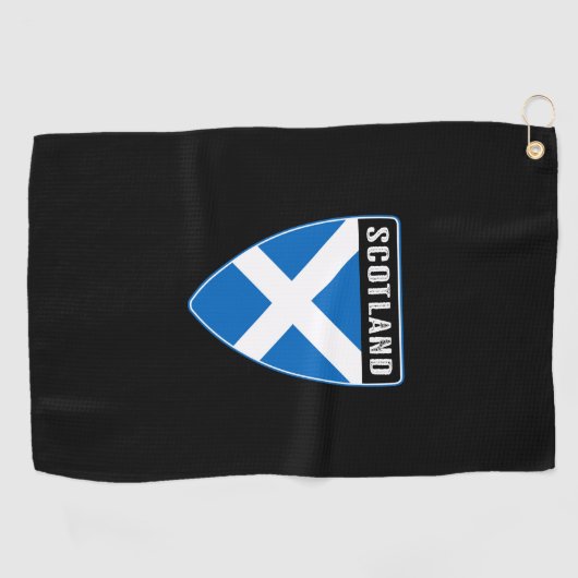 Scotland Shield Golfhanddoek (Horizontaal)