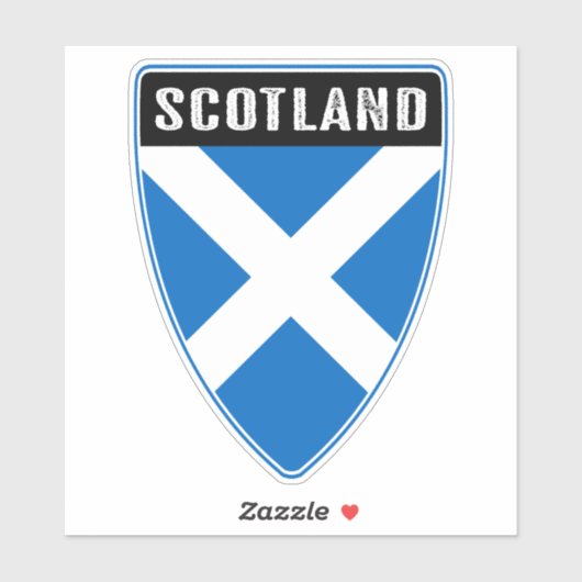 Scotland Shield Sticker (Vel)