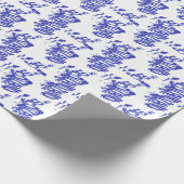 Scotland Silhouette Word Art Cadeaupapier (Hoek)