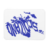 Scotland Silhouette Word Art Magneet (Horizontaal)