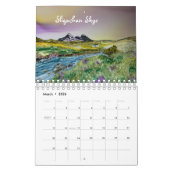 Scotland Skye Original art Paintings Calendar Kalender (Mar 2026)