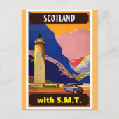 Scotland SMT Bus Travel Poster Briefkaart (Voorkant)