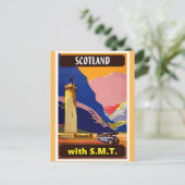 Scotland SMT Bus Travel Poster Briefkaart (Staand voorkant)